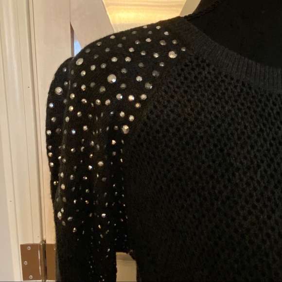 Express Rhinestone Knit Sweater - Picture 2 of 6